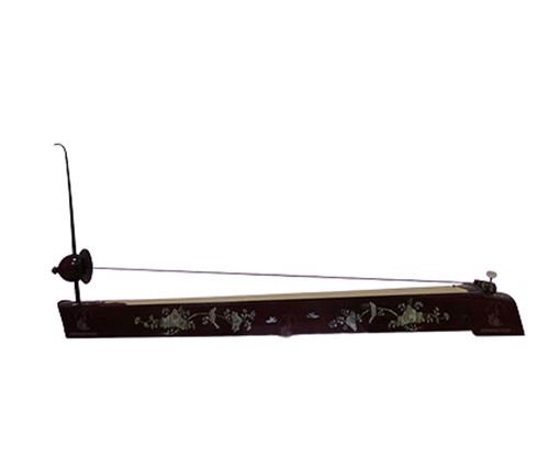 Đàn bầu điện thẳng gỗ mun có khảm